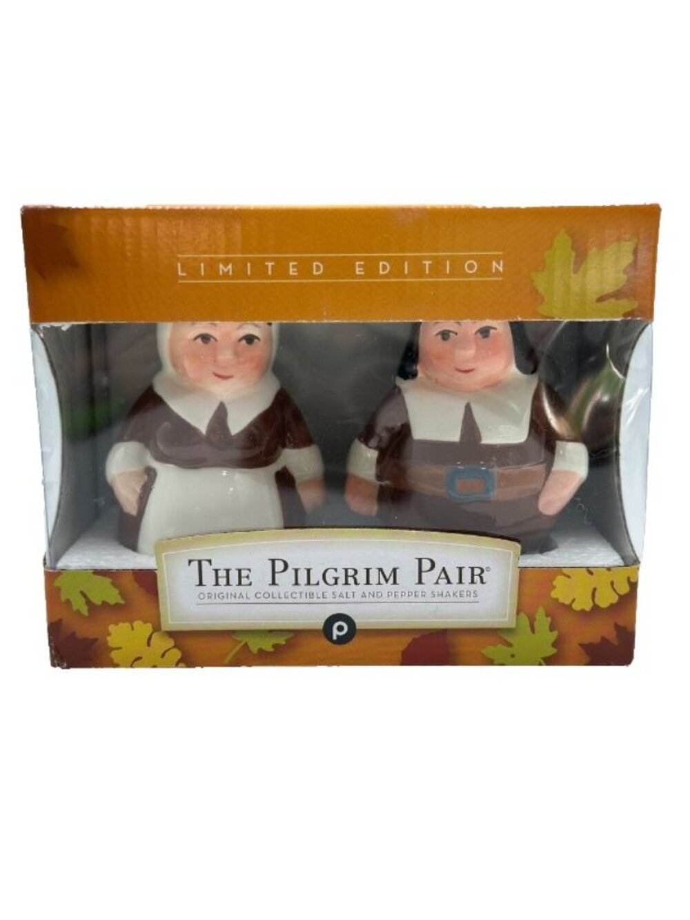Publix The Pilgrim Pair Salt and Pepper Shaker Thanksgiving Limited Edition